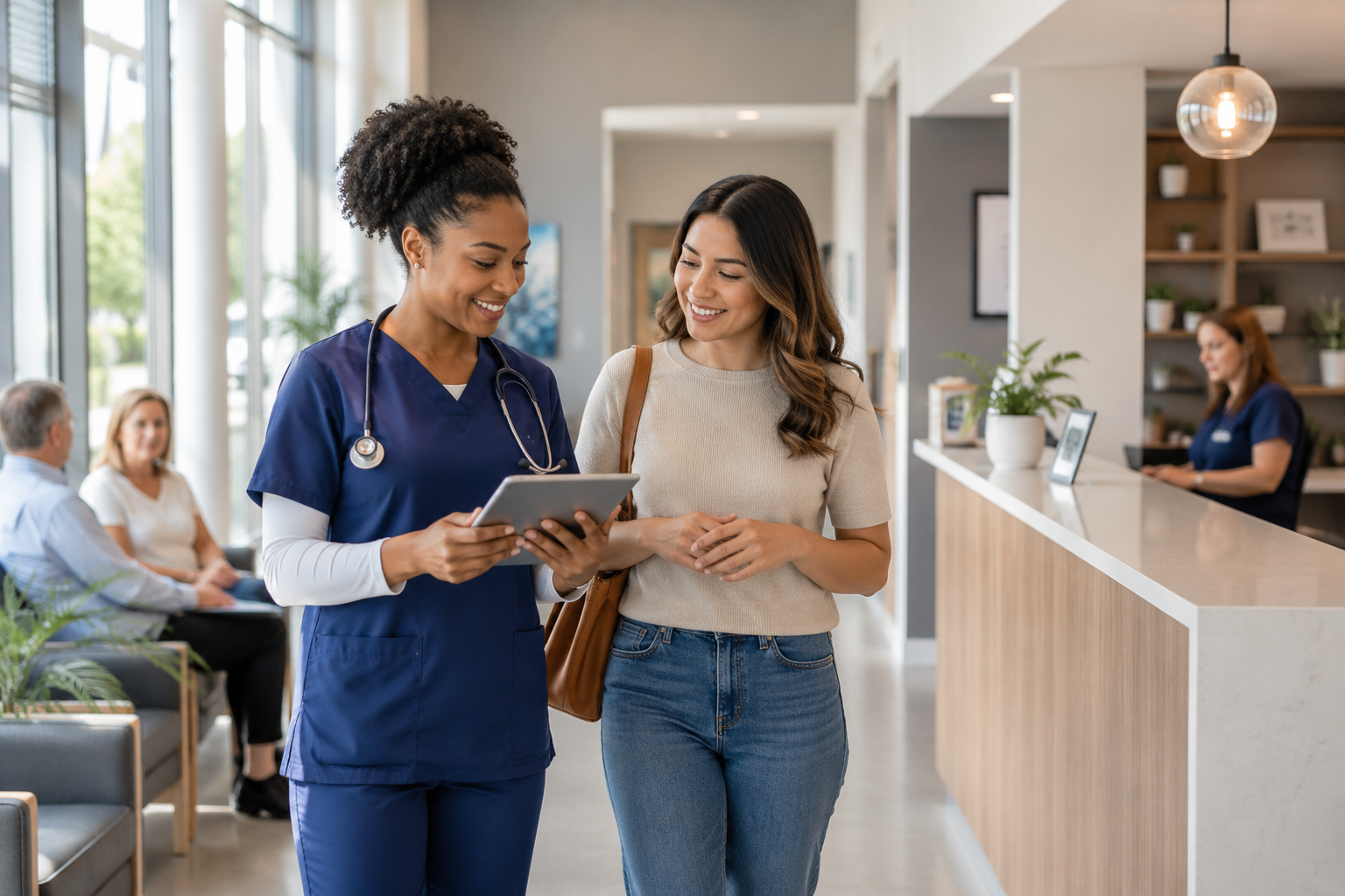 Healthcare professional providing compassionate patient care