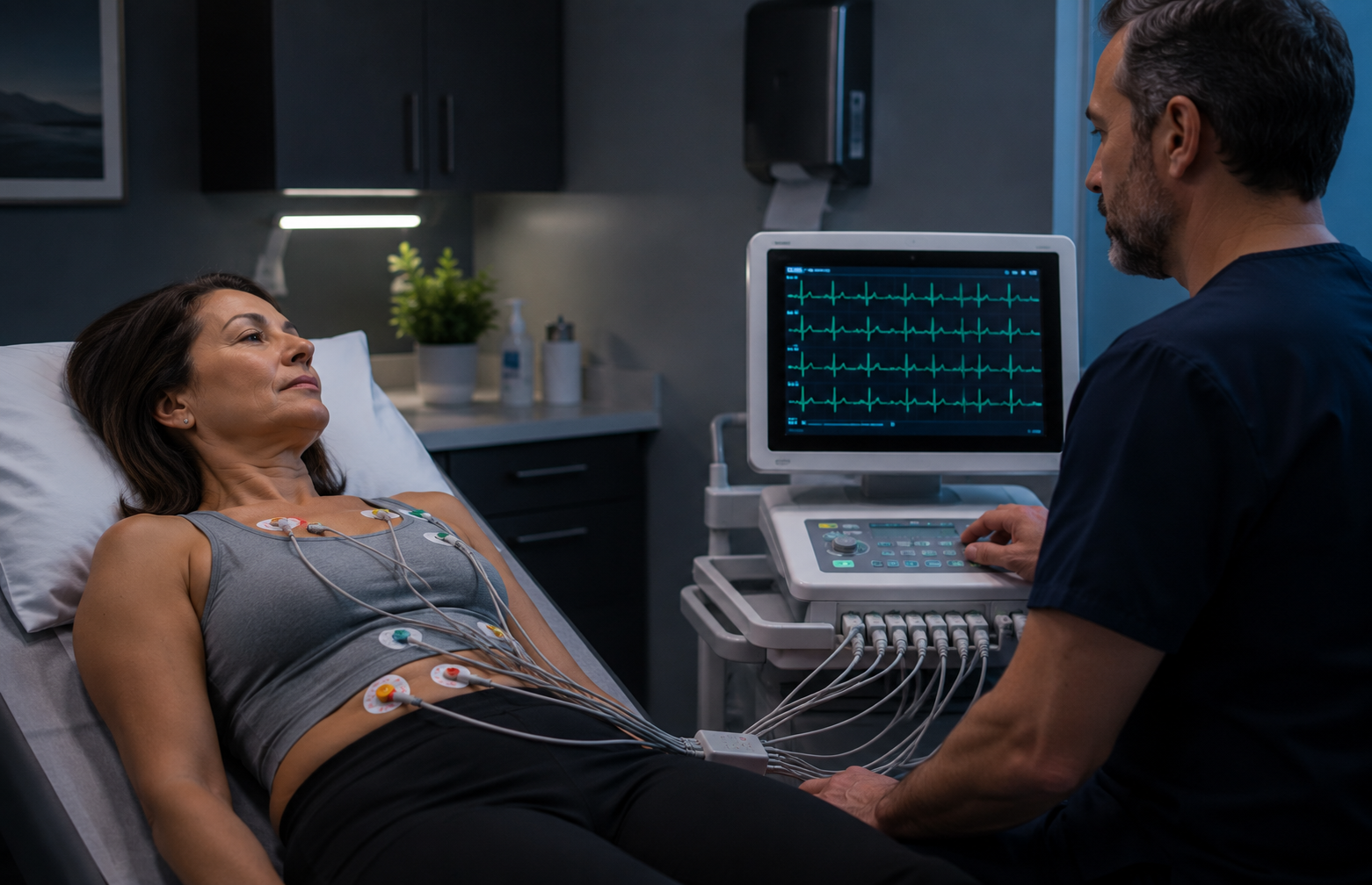 EKG testing at Prompt Care